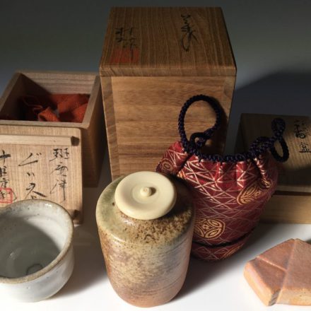 京焼　真清水蔵六　霊芝取手付花瓶　骨董品 五代 真清水蔵六 眞清水蔵六の買取｜骨董品・美術品買取こたろう