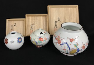 京焼　真清水蔵六　霊芝取手付花瓶　骨董品 京焼 真清水蔵六 霊芝取手付花瓶 骨董品