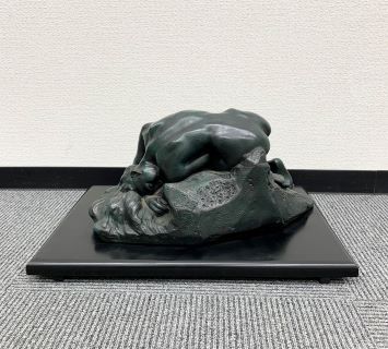 骨董品　フリードリヒ・ロイシュ彫刻 ドイツの炭坑夫　大理石　ブロンンズ像 骨董品 フリードリヒ・ロイシュ彫刻 ドイツの炭坑夫 大理石