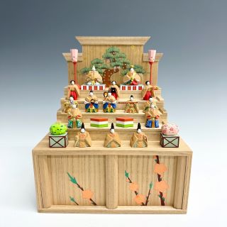 奈良一刀彫　雛　宏寿作　共箱 工芸品/奈良一刀彫 雛人形の買取実績｜骨董品・美術品買取こたろう