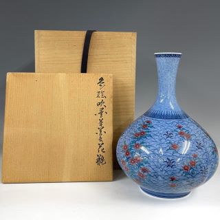 陶器・磁器/有田焼 鍋島焼 色絵吹墨花瓶の買取実績｜骨董品・美術品買取こたろう